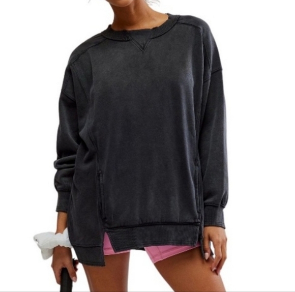 FP MVMT x Hatch Black Intercept Pullover Oversized Sweatshirt Size Small - Picture 4 of 12